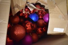 *Box of Mixed Colour Christmas Bauble
