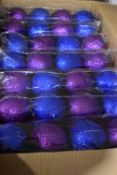 *Box of Purple and Blue Baubles (new in packets)