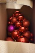 *Box of Mixed Colour Christmas Bauble