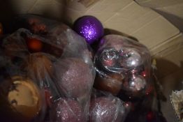 *Box of Mixed Colour Christmas Bauble