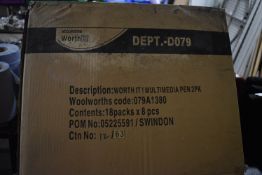 *Eighteen Packs of 8 Multimedia Pens