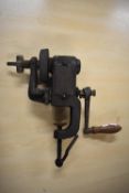 Vintage Bench Mounted Hand Grinder