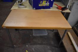 Lightwood Effect Table on Tubular Legs