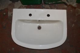 *Three Atlas Geo White Ceramic Sinks