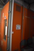 *Blowtherm Insulated Paint Storage and Mixing Room with Storage Racks with Automatic Actuation,