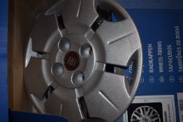 *Four 13” Fiat Panda Plastic Wheel Trims