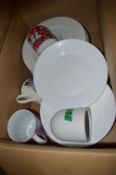 Box of Assorted Mugs and Plates