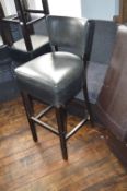 *Two Faux Leather Barstools