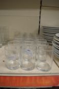 *Twenty-Five Unbranded Half-Pint Glasses