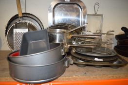 *Quantity of Pans, Trays, Cake Tins, etc.