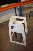 *Three White Painted Wooden Highchairs