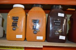 *1x 4kg of Cherry Bourbon BBQ Sauce and 2x 4kg of