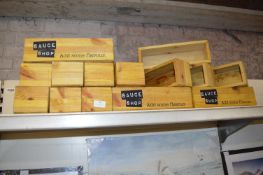 *~18 Wooden Sauce Shop Condiment Holders
