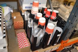 *Quantity of Disposable Cups with Lids and Straws