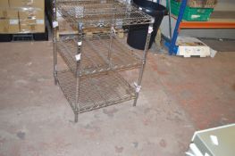 *Stainless Steel Three Tier Shelving ~60x60cm 88cm