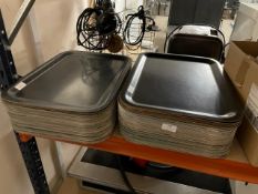 *~60 Black Serving Trays