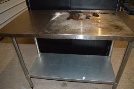 *Stainless Steel Preparation Table 120x60cm 90cm h