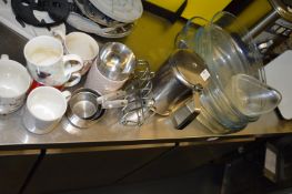 *Quantity of Mugs, Glass Platers, etc.
