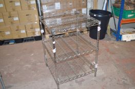 *Stainless Steel Three Tier Shelving ~60x60cm 88cm
