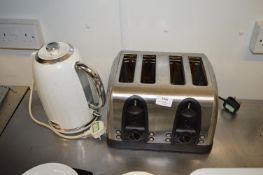 *Four Slice Toaster and Kettle