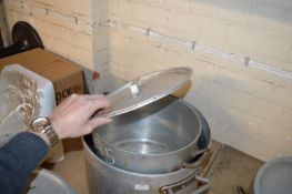 Two Large Aluminium Pots