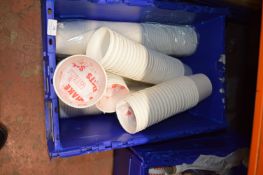 *Quantity of White Disposable Tubs