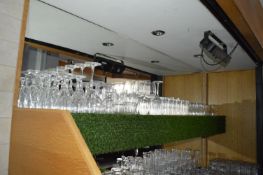 *Shelf of Assorted Bar Glass