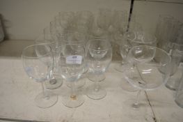 *Twenty-Two Assorted Wine Glasses
