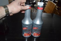 *Two Unopened 1L Bottles of Strawberry Cocktail Mix