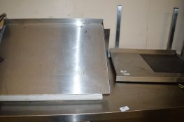 *Three Stainless Steel Wall Mounted Shelves