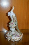 Royal Crown Derby Peacock Figure