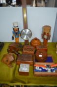 Wooden Boxes, Ornaments, Toy Soldiers, Wristwatche