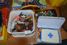 Vintage Marbles and Children's Toys