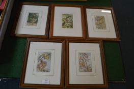 Five Framed Fairy Prints