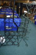 Three Metal Wine Racks