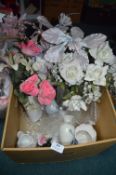 Artificial Flowers, Vases, etc.