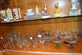Etched & Painted Wine Glasses, etc.