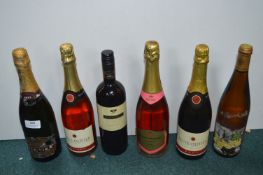 Six Bottles of Wine and Carver etc.