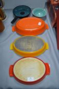 Two Le Creuset Oven Dishes, plus Assorted Cookware