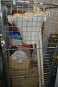 Cage Lot of Household Goods, Blinds, Lamps and Sha