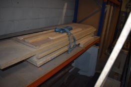 *Five Assorted Doors plus Pieces of Timber