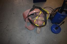 *Two Lifting Sings and a Safety Harness