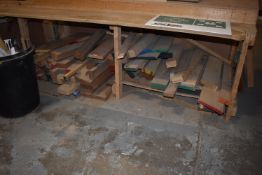 *Quantity of Hardwood and Softwood Timber Offcuts (situated under bench)