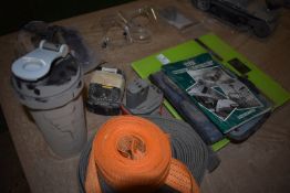 *Set of Scales, Makita Batteries, Safety Glasses, Strapping, etc.