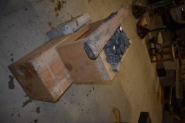 *Three Wooden Trestles, Lead Flashing, and Sash Window Weights