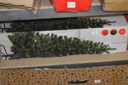*Two 6ft Pre-Lit Evergreen Trees