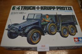 Tamiya 6x4 Truck Krupp Protze Kit (part assembled)