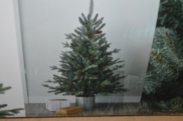 *Two 4ft/120cm Pine Cone Christmas Trees