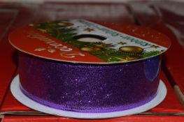 *Purple Decorative Ribbon 10pk
