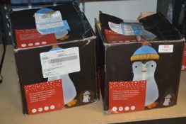 *Two 5ft Inflatable Penguins